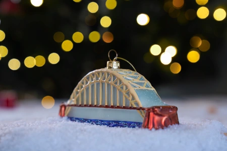 Waalbrug kerstbal - Nijmegen - afbeelding 2