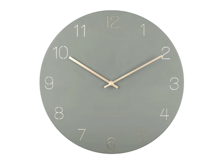 Wall clock Charm engraved numbers jungle green - afbeelding 5