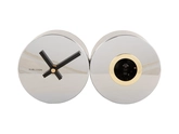 Wall clock Duo Cuckoo chrome plated - afbeelding 1