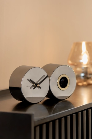 Wall clock Duo Cuckoo chrome plated - afbeelding 4