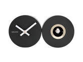 Wall clock Duo Cuckoo matt black - afbeelding 2