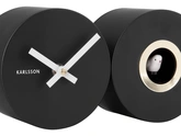 Wall clock Duo Cuckoo matt black - afbeelding 4