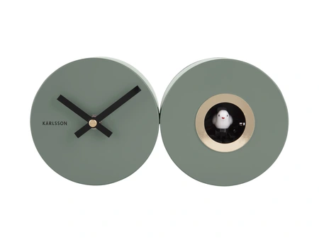 Wall clock Duo Cuckoo matt jungle green - afbeelding 2