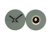 Wall clock Duo Cuckoo matt jungle green - afbeelding 2