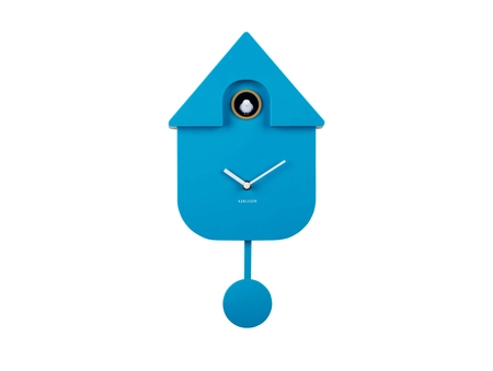 Wall clock Modern Cuckoo ABS bright blue - afbeelding 2