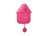 Wall clock Modern Cuckoo ABS bright pink - afbeelding 1