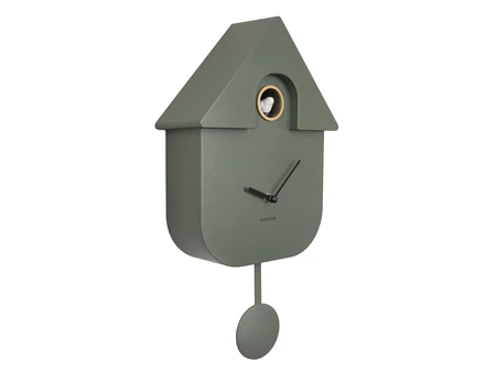 Wall clock Modern Cuckoo ABS jungle green - afbeelding 6