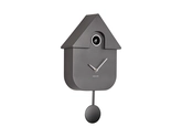 Wall clock Modern Cuckoo ABS metallic dark grey - afbeelding 1