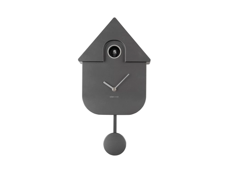 Wall clock Modern Cuckoo ABS metallic dark grey - afbeelding 2