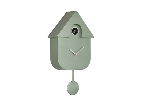 Wall clock Modern Cuckoo ABS metallic jungle green - afbeelding 1