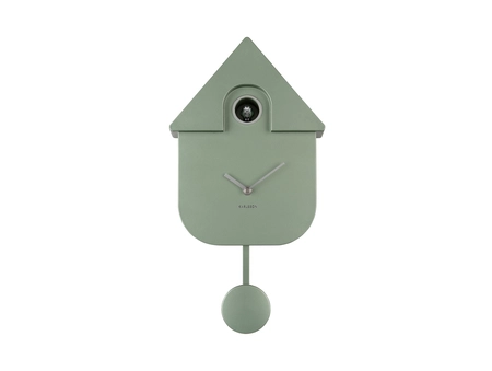 Wall clock Modern Cuckoo ABS metallic jungle green - afbeelding 2