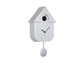 Wall clock Modern Cuckoo ABS metallic silver - afbeelding 1