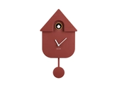 Wall clock Modern Cuckoo ABS red ochre - afbeelding 2