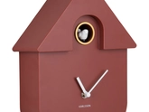 Wall clock Modern Cuckoo ABS red ochre - afbeelding 3