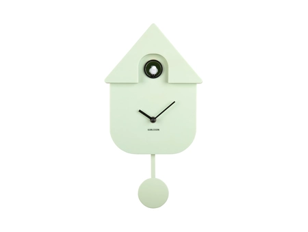 Wall clock Modern Cuckoo ABS soft green - afbeelding 2