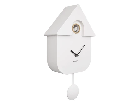 Wall clock Modern Cuckoo ABS white - afbeelding 1