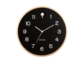 Wall clock Natural Cuckoo birch wood black - afbeelding 1