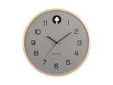 Wall clock Natural Cuckoo birch wood mouse grey - afbeelding 1
