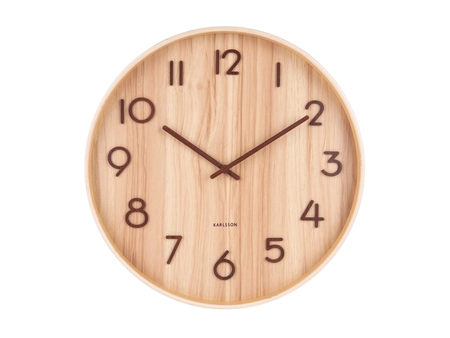 Wall clock Pure medium light basswood - afbeelding 2