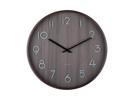 Wall clock Pure medium walnut wood - afbeelding 2