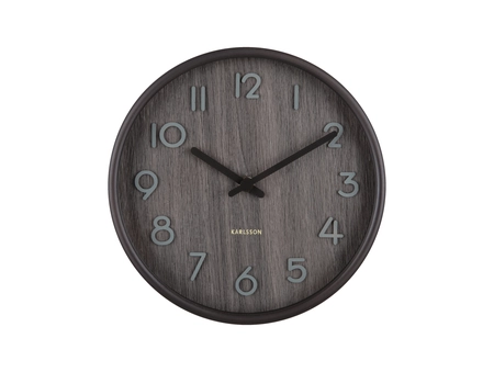 Wall clock Pure small walnut wood