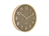 Wall clock Pure wood grain medium moss green - afbeelding 1