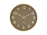 Wall clock Pure wood grain medium moss green - afbeelding 2