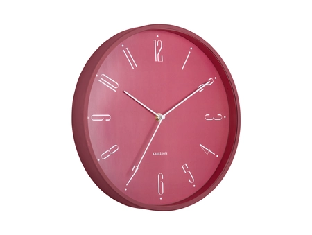 Wall clock Regal Numbers blush red - afbeelding 1