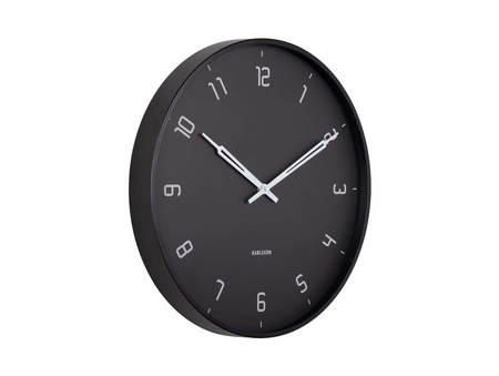 Wall clock Stark iron matt black - afbeelding 1