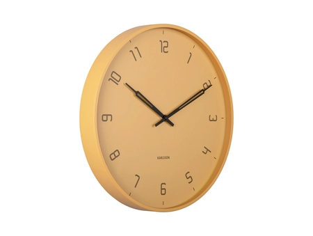 Wall clock Stark iron matt honey yellow - afbeelding 1