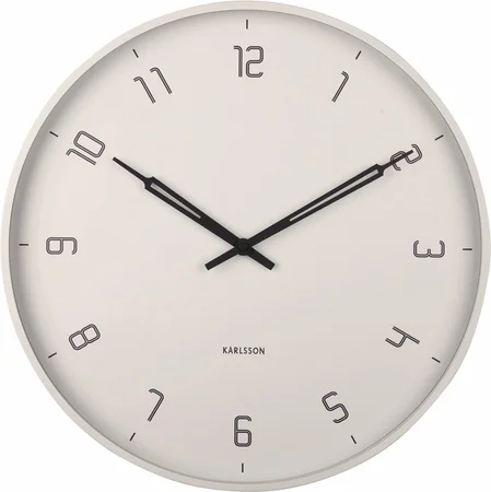 Wall clock Stark iron matt warm grey - afbeelding 1