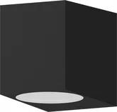 Wandlamp Down Vierkant Zwart ip54 - afbeelding 1