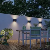 Wandlamp Rechthoek Zwart ip54 - afbeelding 2