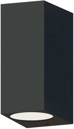 Wandlamp Up&Down Vierkant Zwart ip54 - afbeelding 1