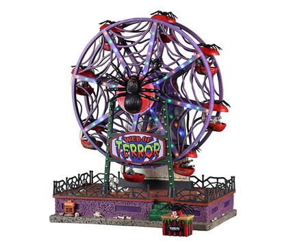 Web Of Terror Ferris Wheel, With 4.5V Adaptor Spooky Town