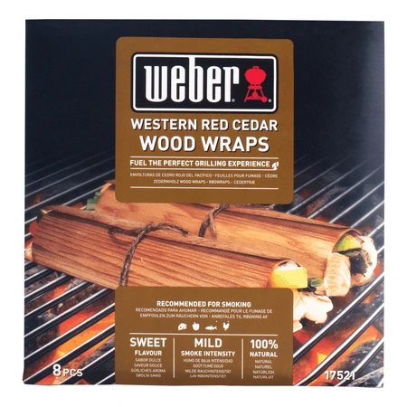 Weber cedar houten wraps 8st