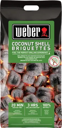 Weber Kokosnoot briketten 4 kg