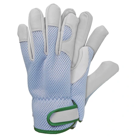 Werkhandschoen Geitenleer Blauw Xl
