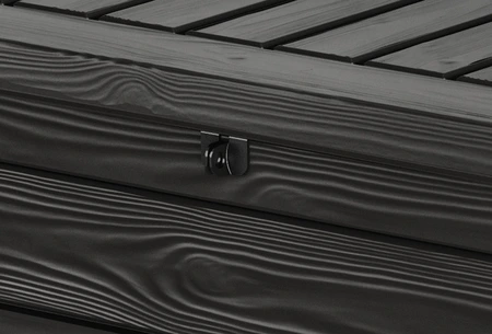 Westwood Box 155 x 72,4 x 64,4 cm 570L antraciet - afbeelding 7