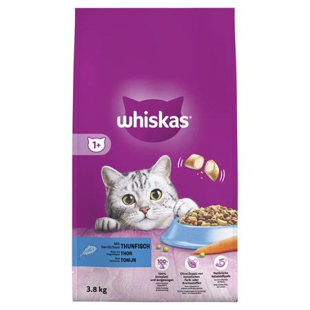 Whiskas droog adult tonijn 3,8kg - afbeelding 1