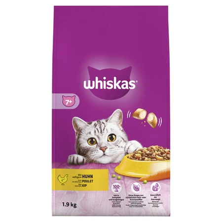 Whiskas droog senior kip 1,9kg - afbeelding 1
