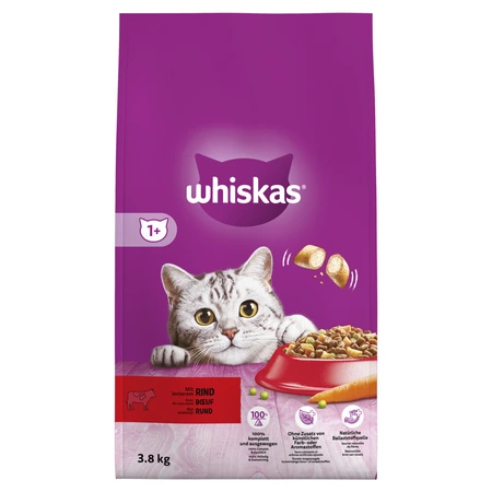 Whiskas Kattenbrokken 1+ rund - 3,8 kg - afbeelding 1