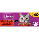 Whiskas Kattenvoer 1+ classic selectie in saus - 85 gram 40 stuks - afbeelding 2
