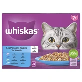 Whiskas Kattenvoer 7+ vis selectie in gelei - 85 gram 12 stuks - afbeelding 1