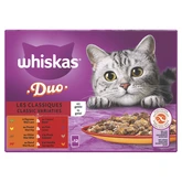 Whiskas pouch adult gelei duo classic selectie mp 12x85gr