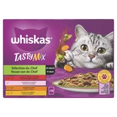 Whiskas pouch adult saus selectie van de chef mp 12x85gr