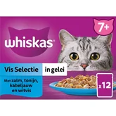 Whiskas pouch senior gelei vis selectie mp 12x85gr - afbeelding 2
