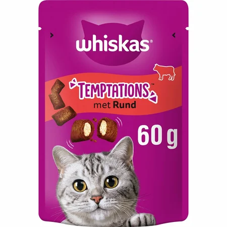 WHISKAS TEMPTATIONS RUND 6X60 GR