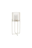 Windlicht metaal D 22 x H 57 cm woolwhite