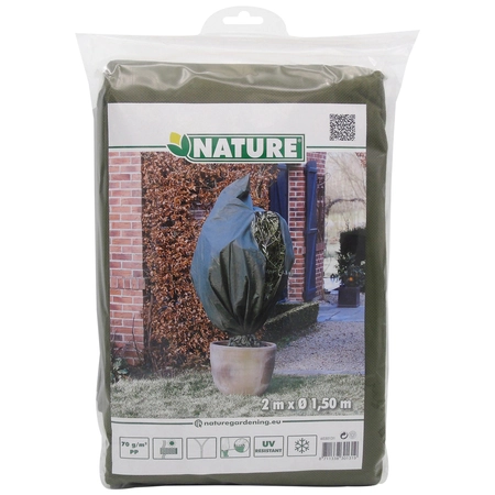Winterafdekhoes rits h2d1.50m groen - afbeelding 2